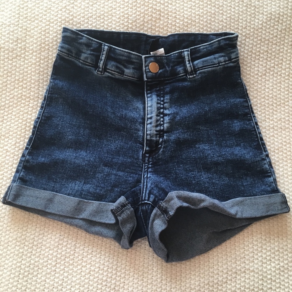 H&M High Waisted Denim Shorts